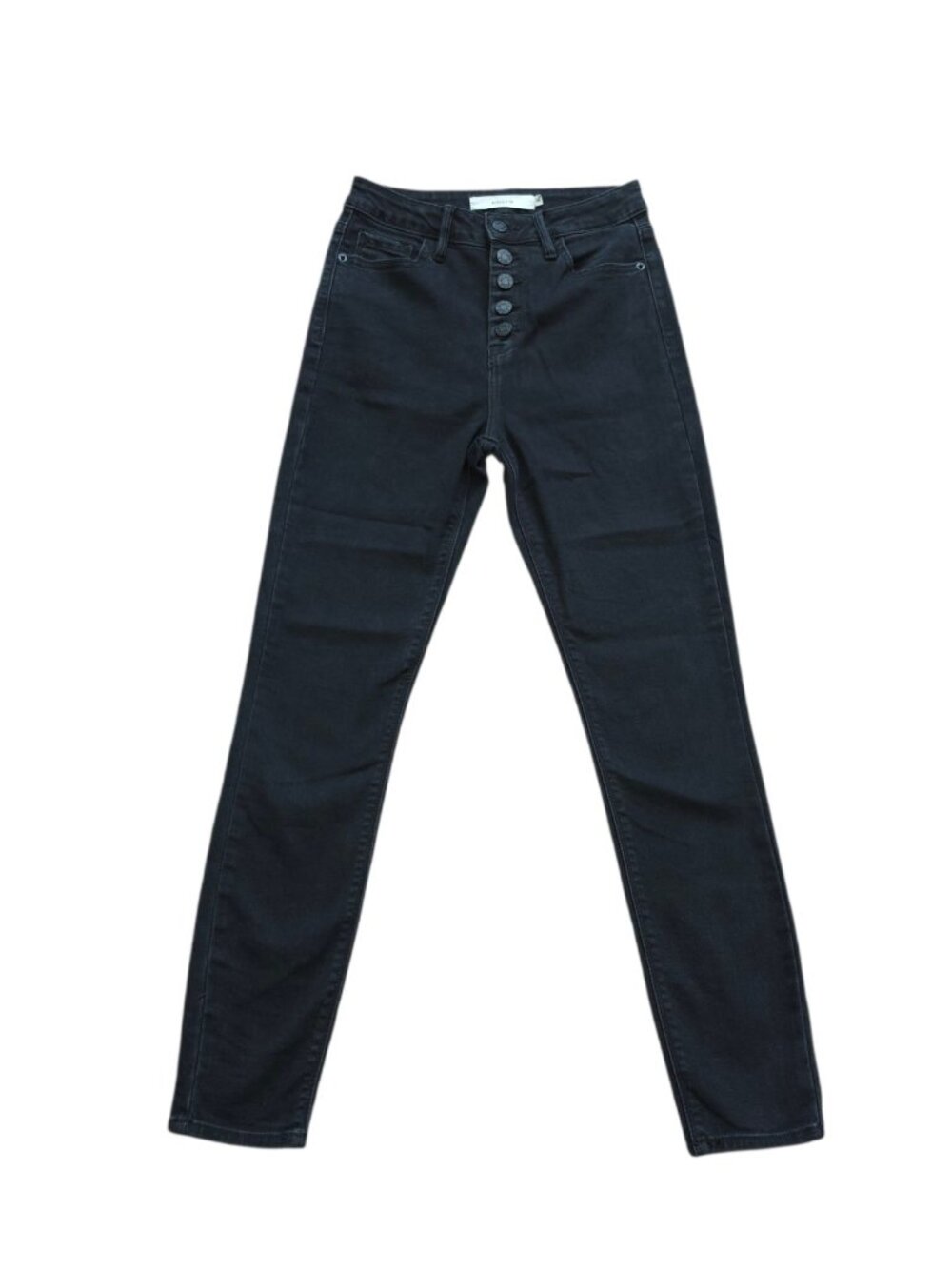 Hidden Taylor High-Waisted Taylor Black Button Fly Skinny Jeans EUC Size 26